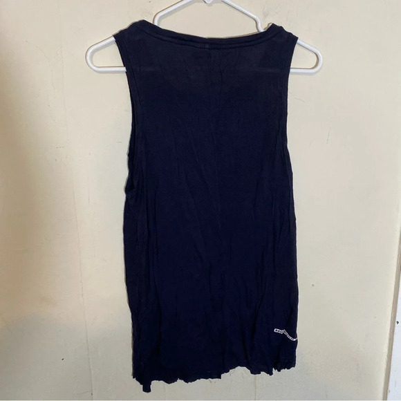 Baseballism Navy Blue America Baseball Seams Women's Tank Top Size Small - Picture 4 of 4